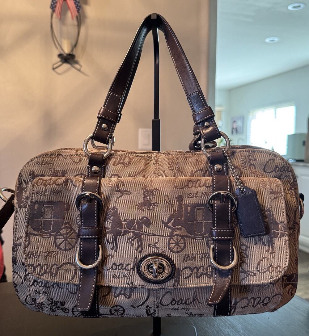 Coach Chelsea Horse And Carriage Satchel Handbag